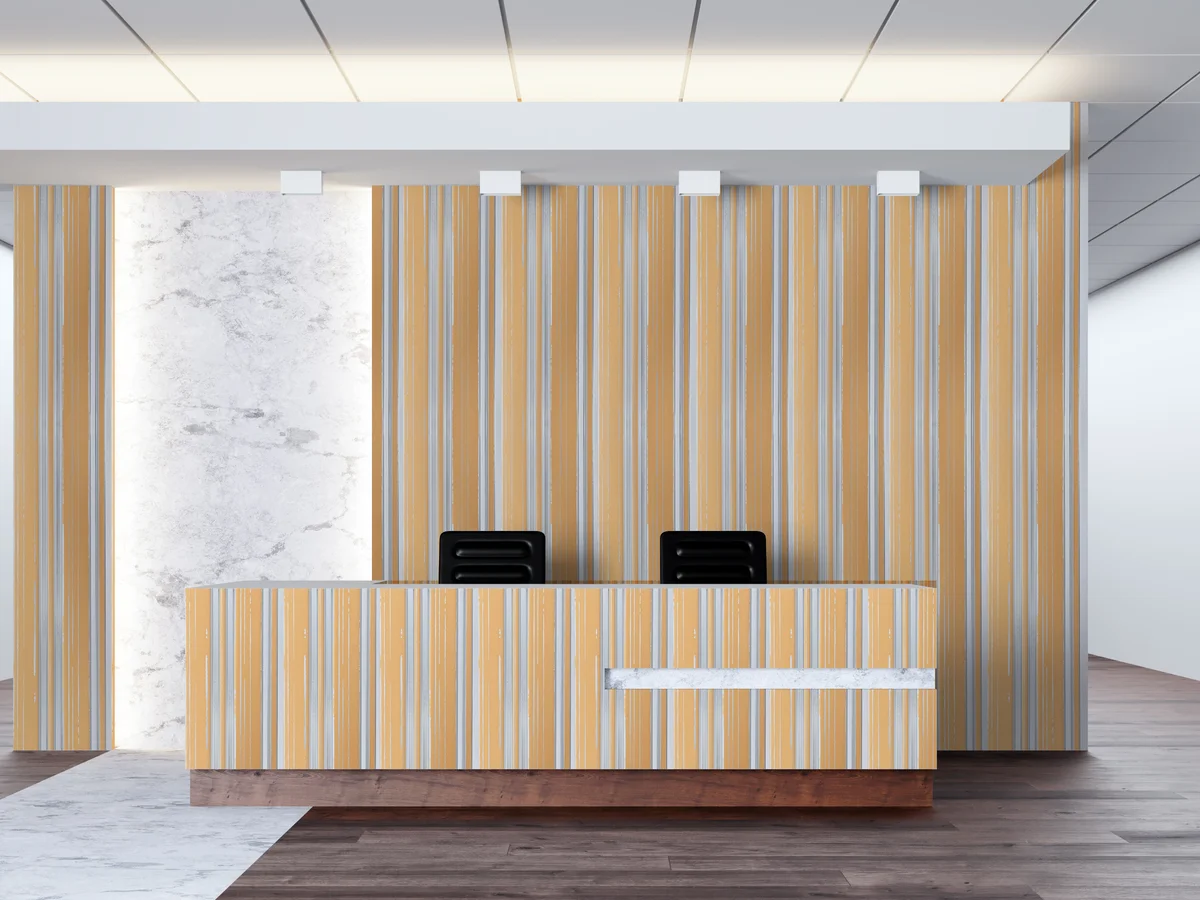 Caspia PVC Wall Panel Louvers Panel/Planks 9 Feet * 5 Inch - BA 7703 MV