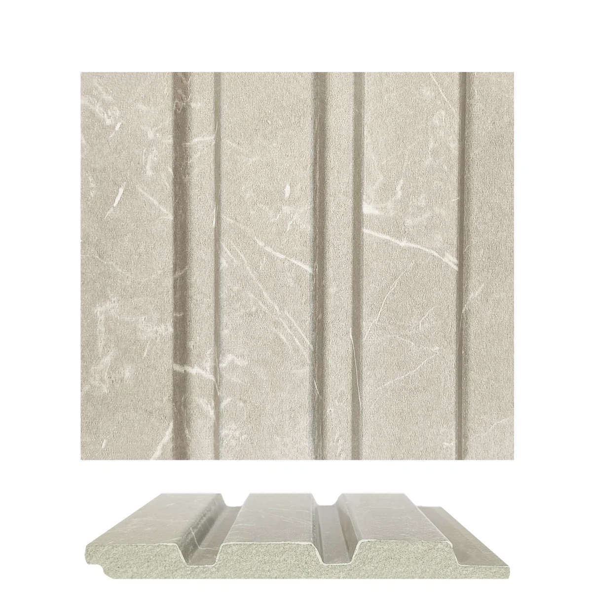 Marbelite PVC Wall Panel Louvers Panel/Planks 9 Feet * 5 Inch - BA 7802 MV