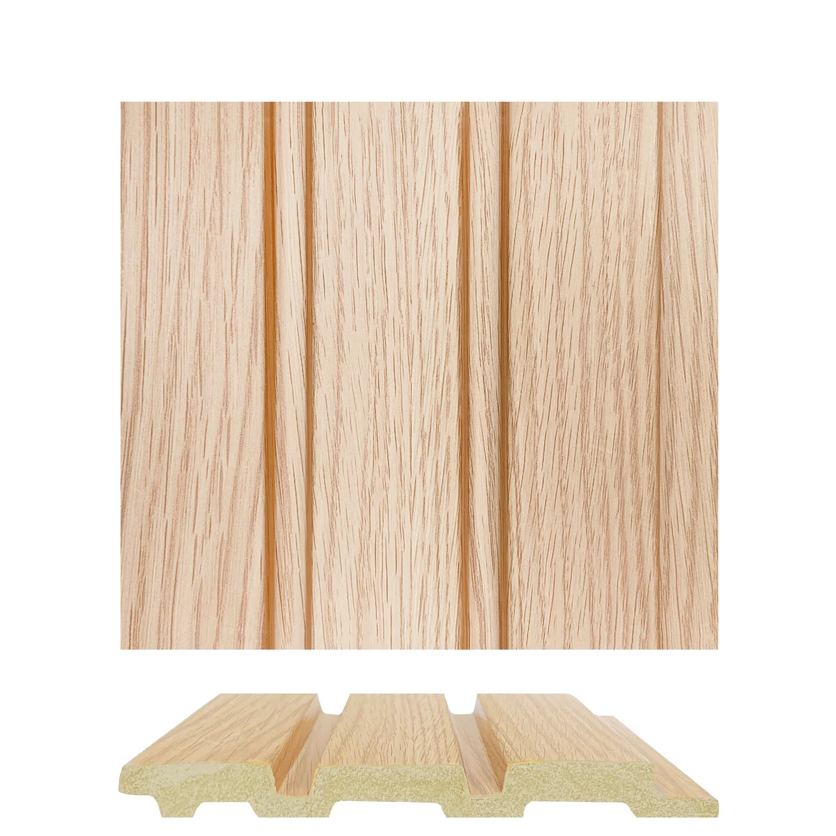 WoodGrove PVC Wall Panel Louvers Panel/Planks 9 Feet * 5 Inch - BA 7804 MV