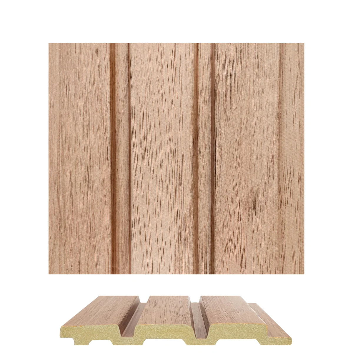 WoodGrove PVC Wall Panel Louvers Panel/Planks 9 Feet * 5 Inch - BA 7805 MV