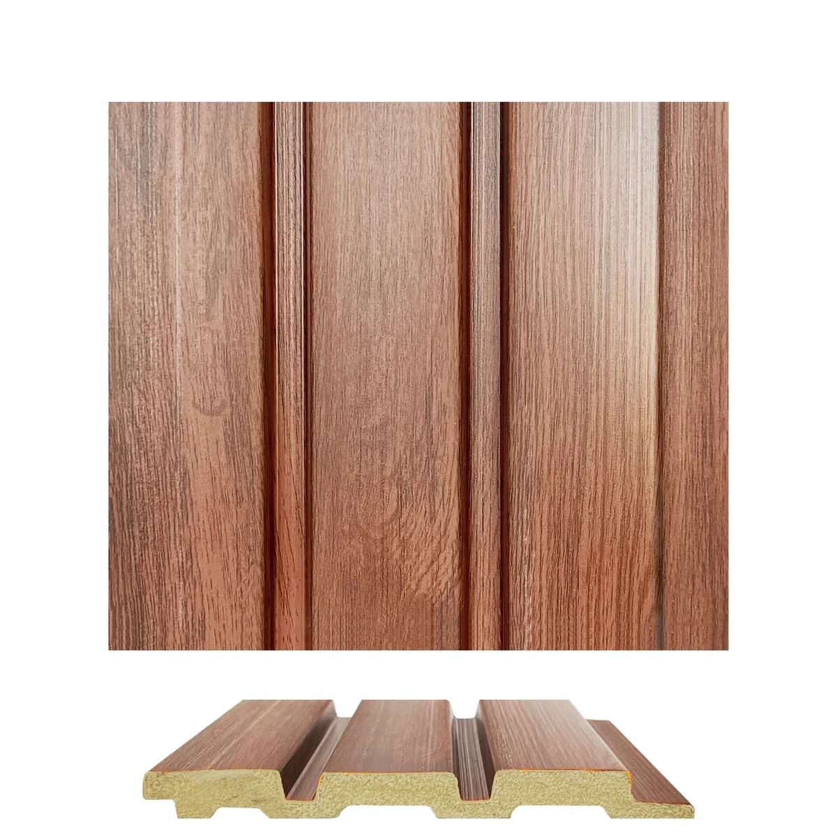 WoodGrove PVC Wall Panel Louvers Panel/Planks 9 Feet * 5 Inch - BA 7806 MV