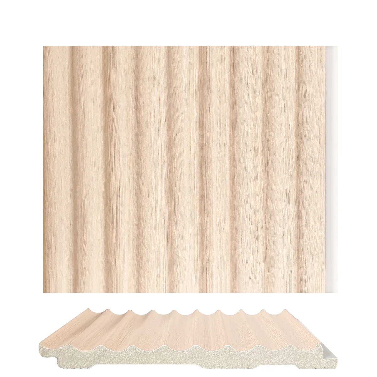 WoodGrove PVC Wall Panel Louvers Panel/Planks 9 Feet * 5 Inch - BA 7904 MV