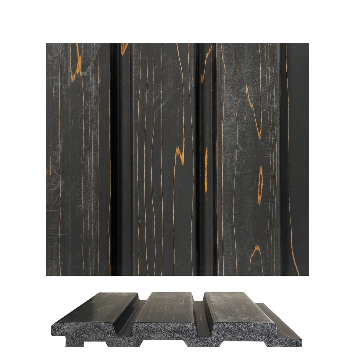 WoodGrove PVC Wall Panel Louvers Panel/Planks 9 Feet * 5 Inch - BA 7810 MV
