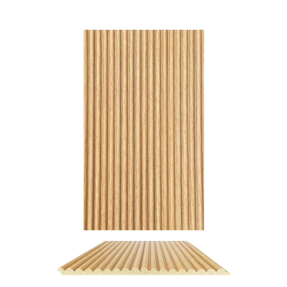 Cladyne PVC Wall Panel Louvers Panel/Planks 8 Feet * 3.75 Inch - CL 6222 ND