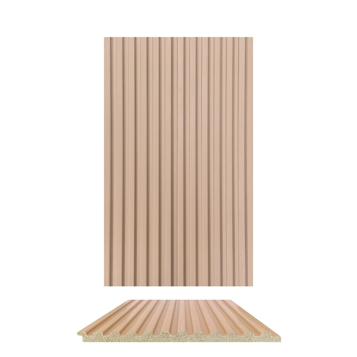 Cladyne PVC Wall Panel Louvers Panel/Planks 8 Feet * 3.75 Inch - CL 6240 ND