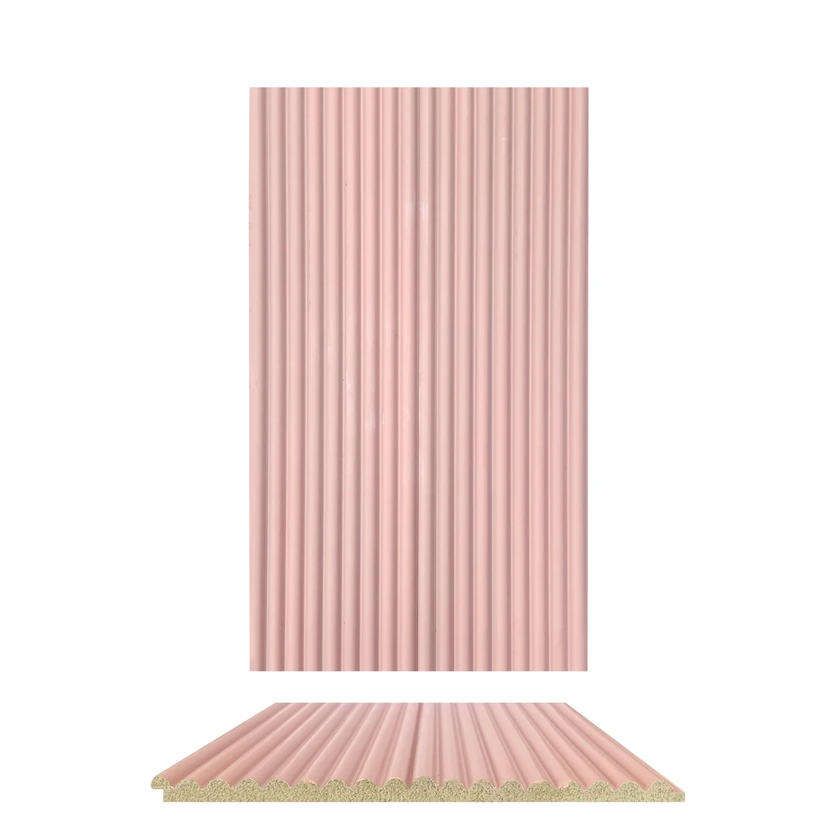 Cladyne PVC Wall Panel Louvers Panel/Planks 8 Feet * 3.75 Inch - CL 6237 ND