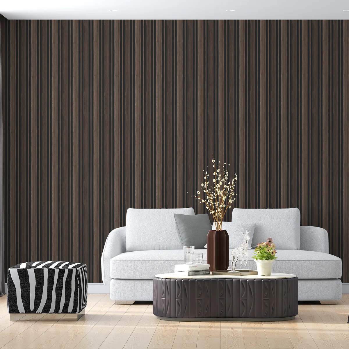 Treelam Wallon Vol 1 Louvers Panel/Planks 8 Feet * 5 Inch - WL 1324