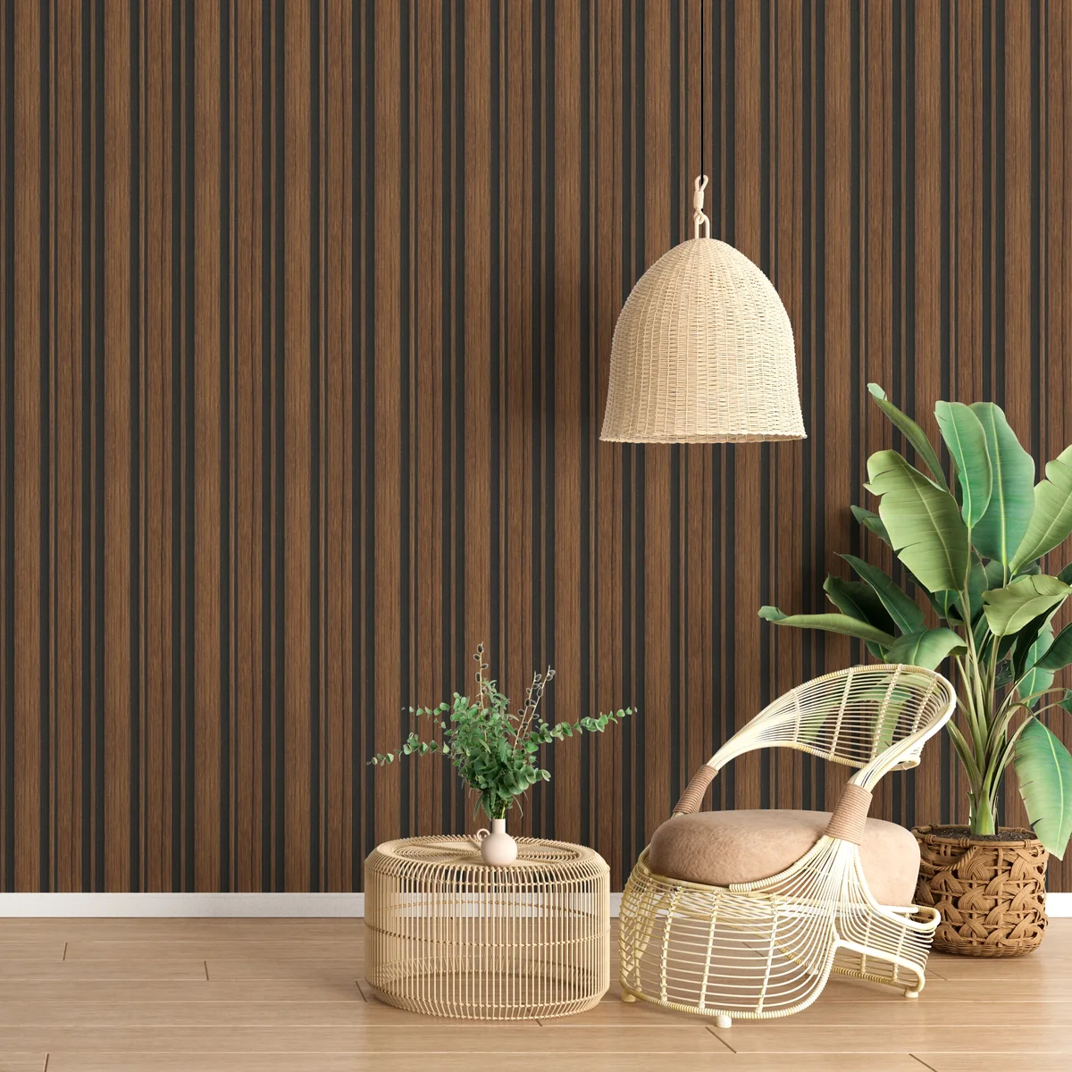 Treelam Wallon Vol 1 Louvers Panel/Planks 8 Feet * 5 Inch - WL 1327
