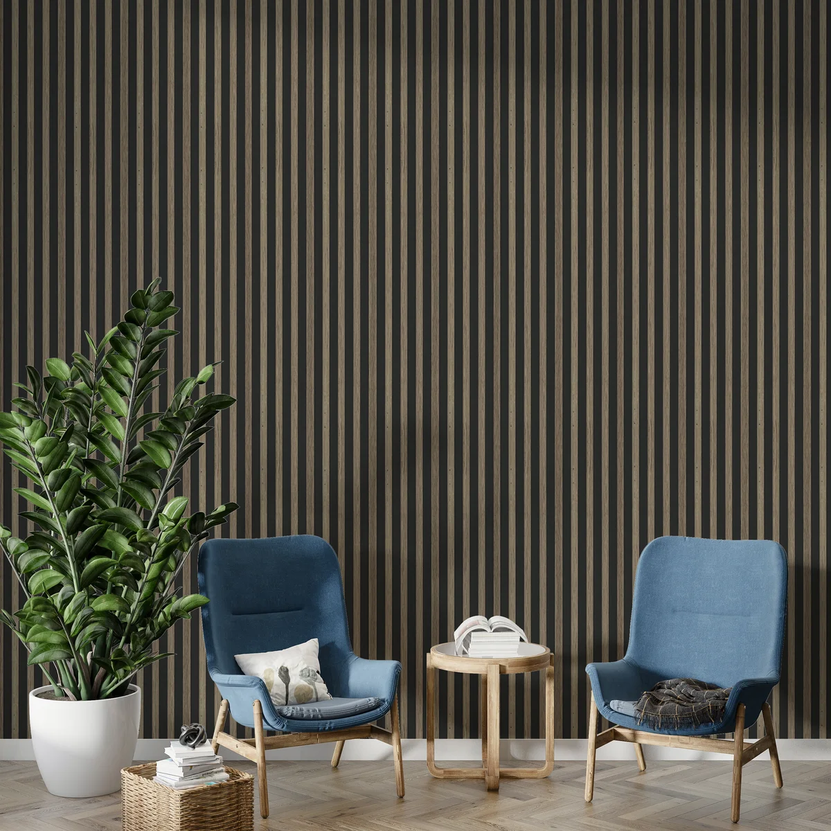 Treelam Wallon Vol 1 Louvers Panel/Planks 8 Feet * 5 Inch - WL 1332