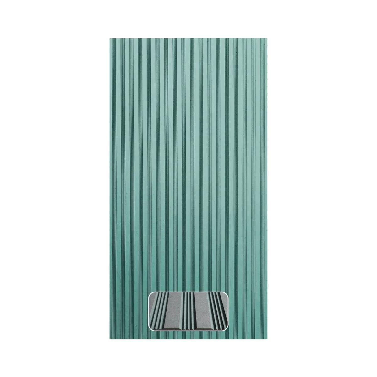 Panelx Fluted HDHMR Wall Panels (Paintable) | 8 Feet * 4 Feet | 404