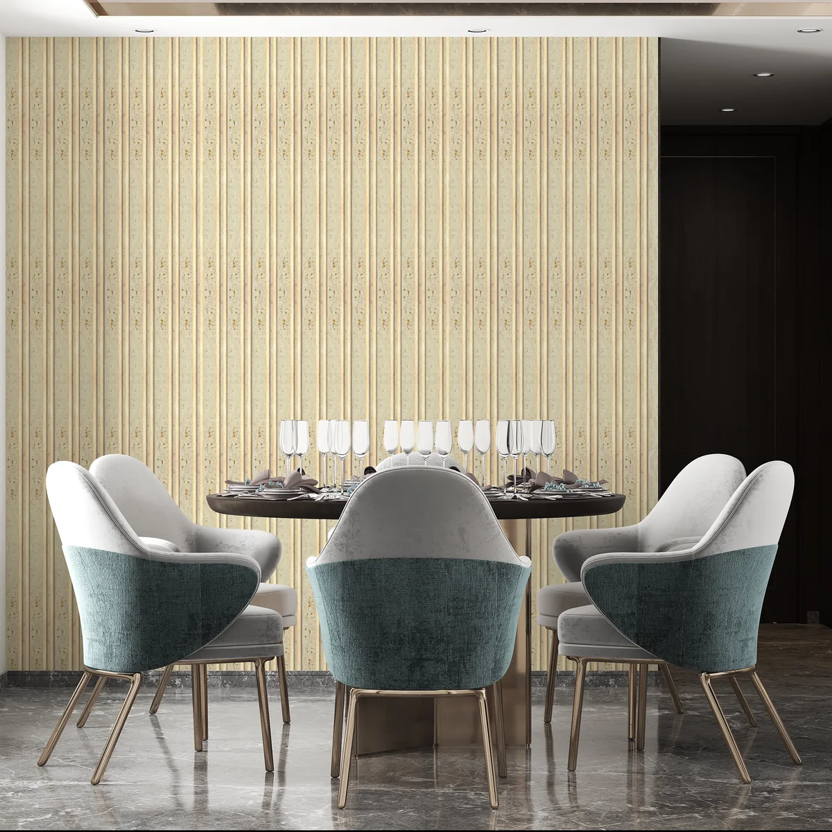 Treelam Wallon Vol 1 Louvers Panel/Planks 8 Feet * 5 Inch - WL 1472