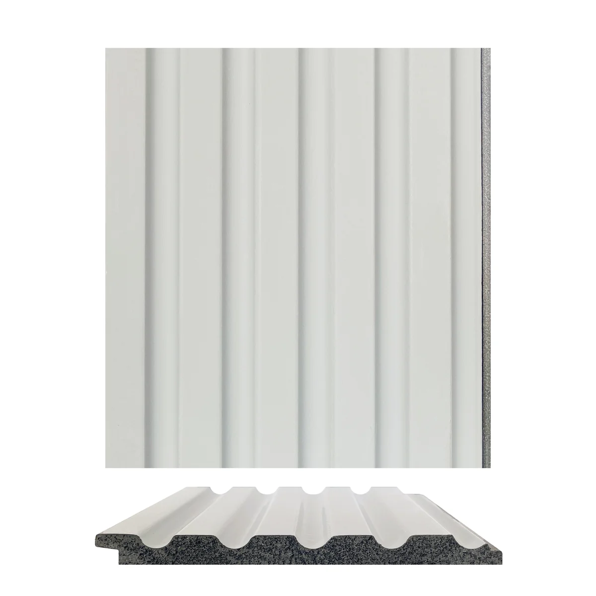 Cladyne Plain Solid Colors PVC Wall Panel Louvers Panel/Planks 8 Feet * 5 Inch - CL 6210 ND