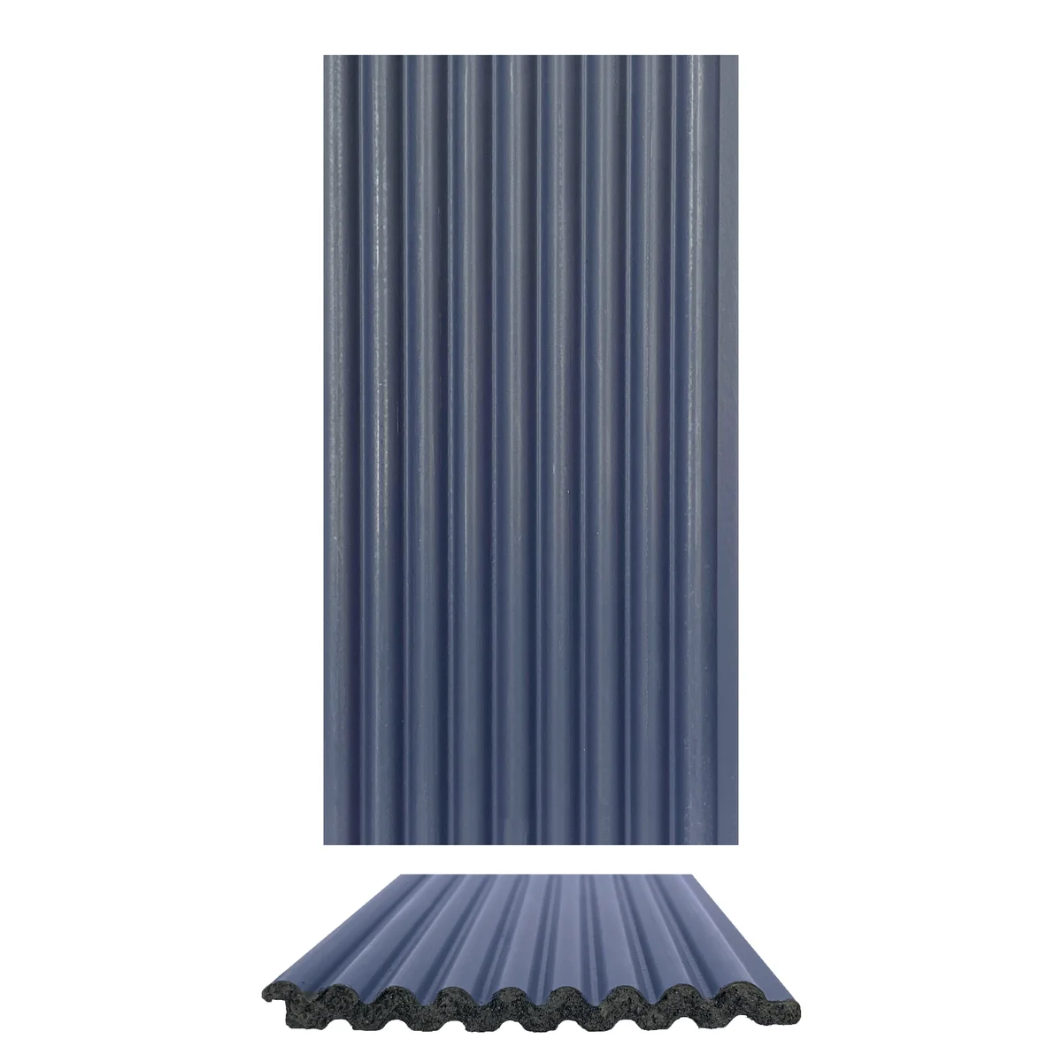 Cladyne Plain Solid Colors PVC Wall Panel Louvers Panel/Planks 8 Feet * 3.75 Inch - CL 6236 ND