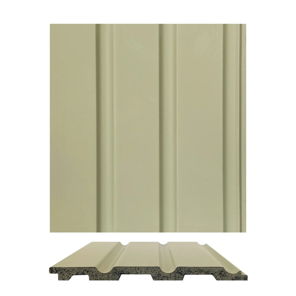 Cladyne Plain Solid Colors PVC Wall Panel Louvers Panel/Planks 8 Feet * 5 Inch - CL 6217 ND