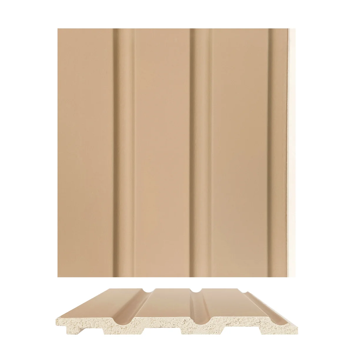 Cladyne PVC Wall Panel Louvers Panel/Planks 8 Feet * 5 Inch - CL 6218 ND