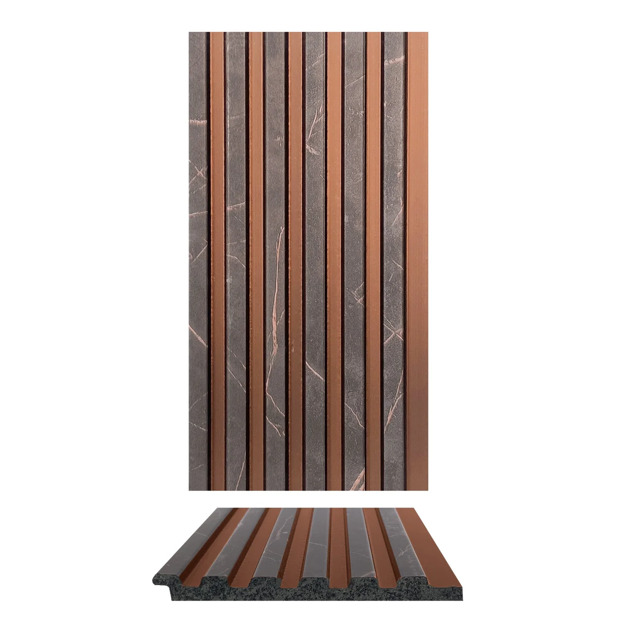 Cladyne PVC Wall Panel Louvers Panel/Planks 8 Feet * 3.75 Inch - CL 6235 ND