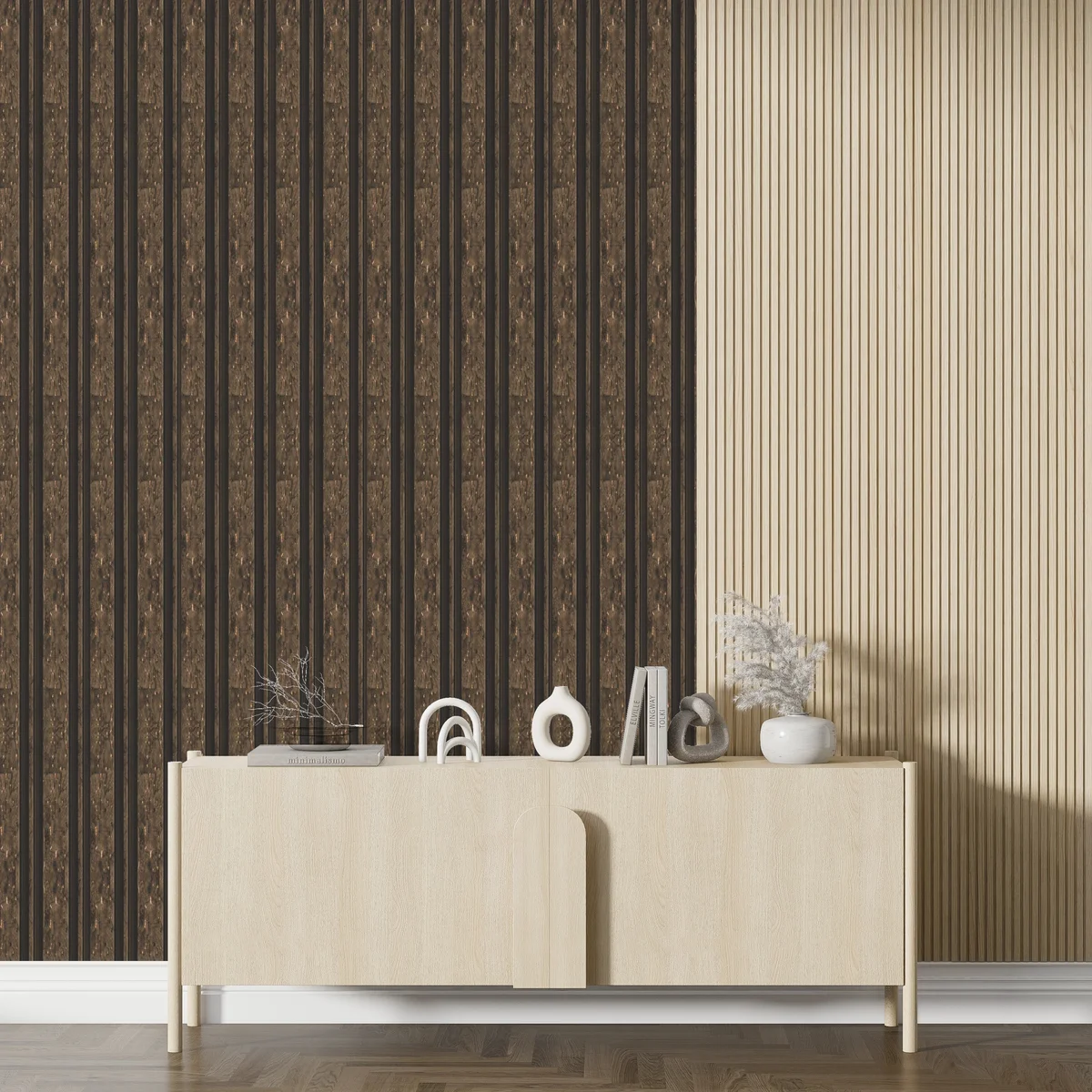 Treelam Wallon Vol 1 Louvers Panel/Planks 8 Feet * 5 Inch - WL 1477