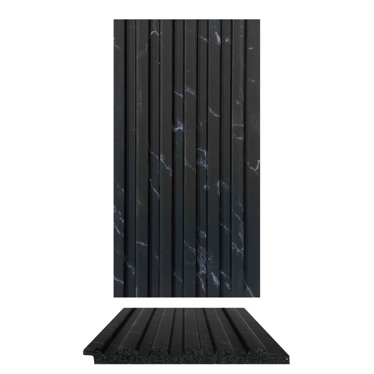 Cladyne Marble and Stone PVC Wall Panel Louvers Panel/Planks 8 Feet * 3.75 Inch - CL 6225 ND