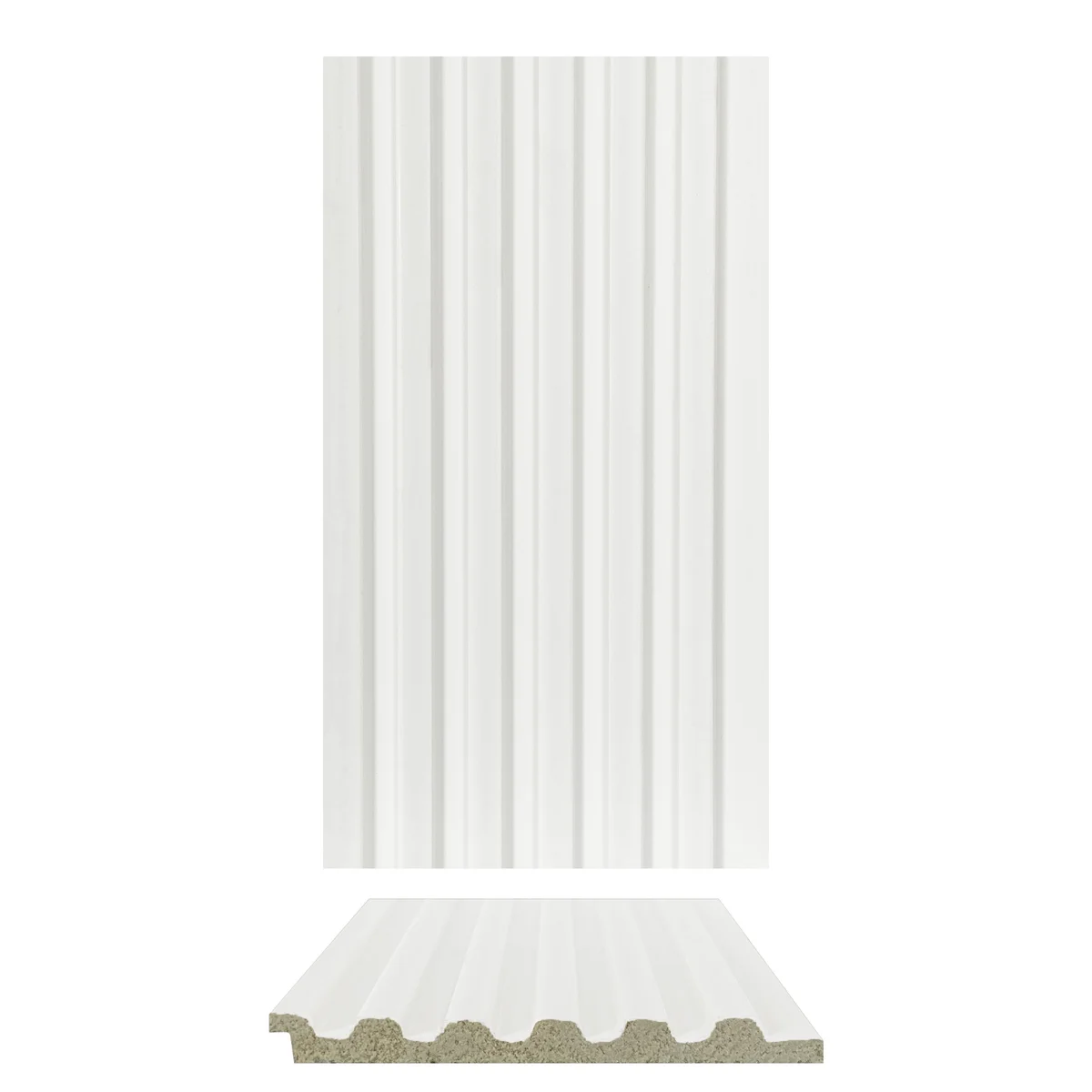 Cladyne PVC Wall Panel Louvers Panel/Planks 8 Feet * 3.75 Inch - CL 6239 ND