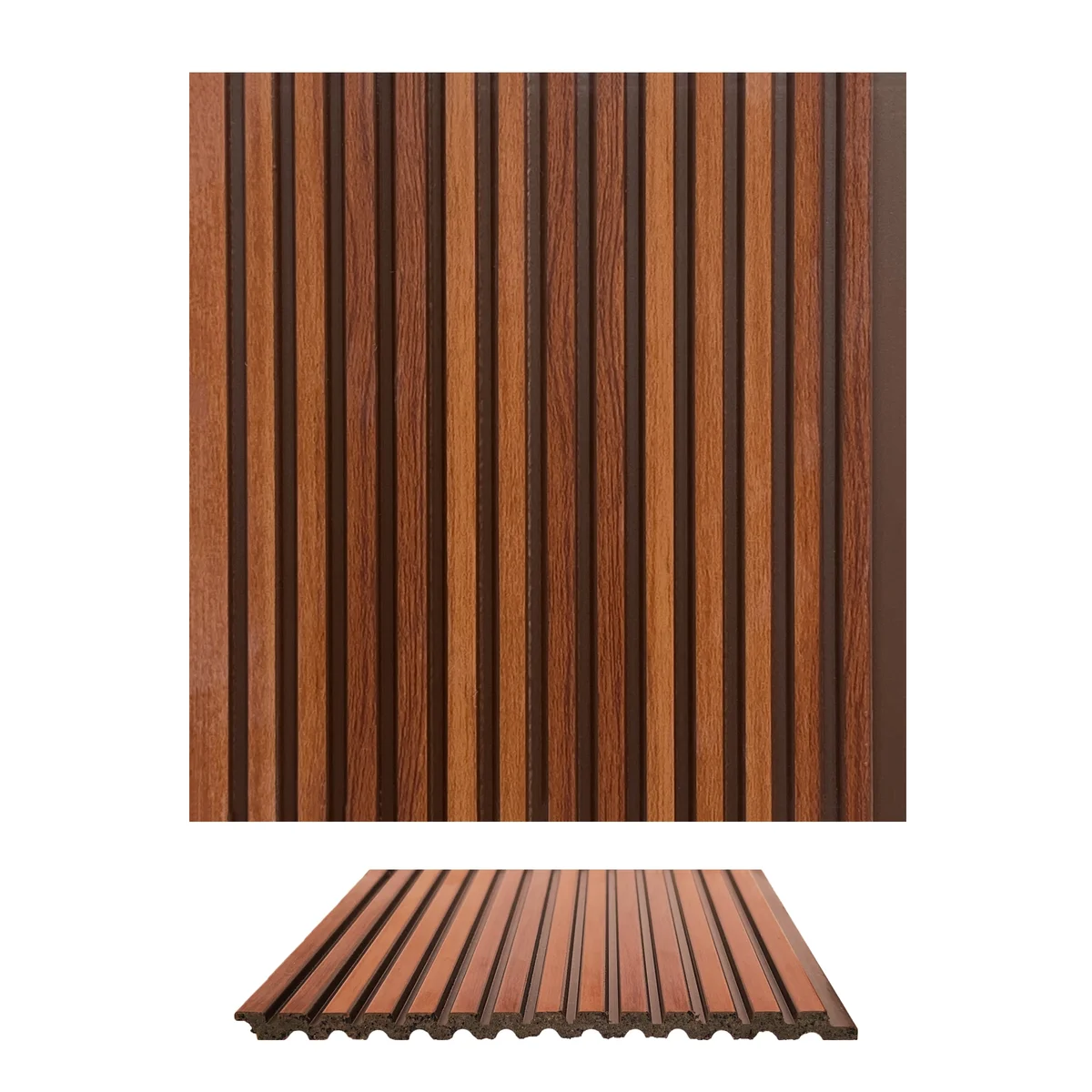 Cladyne PVC Wall Panel Louvers Panel/Planks 8 Feet * 5 Inch - CL 6202 ND