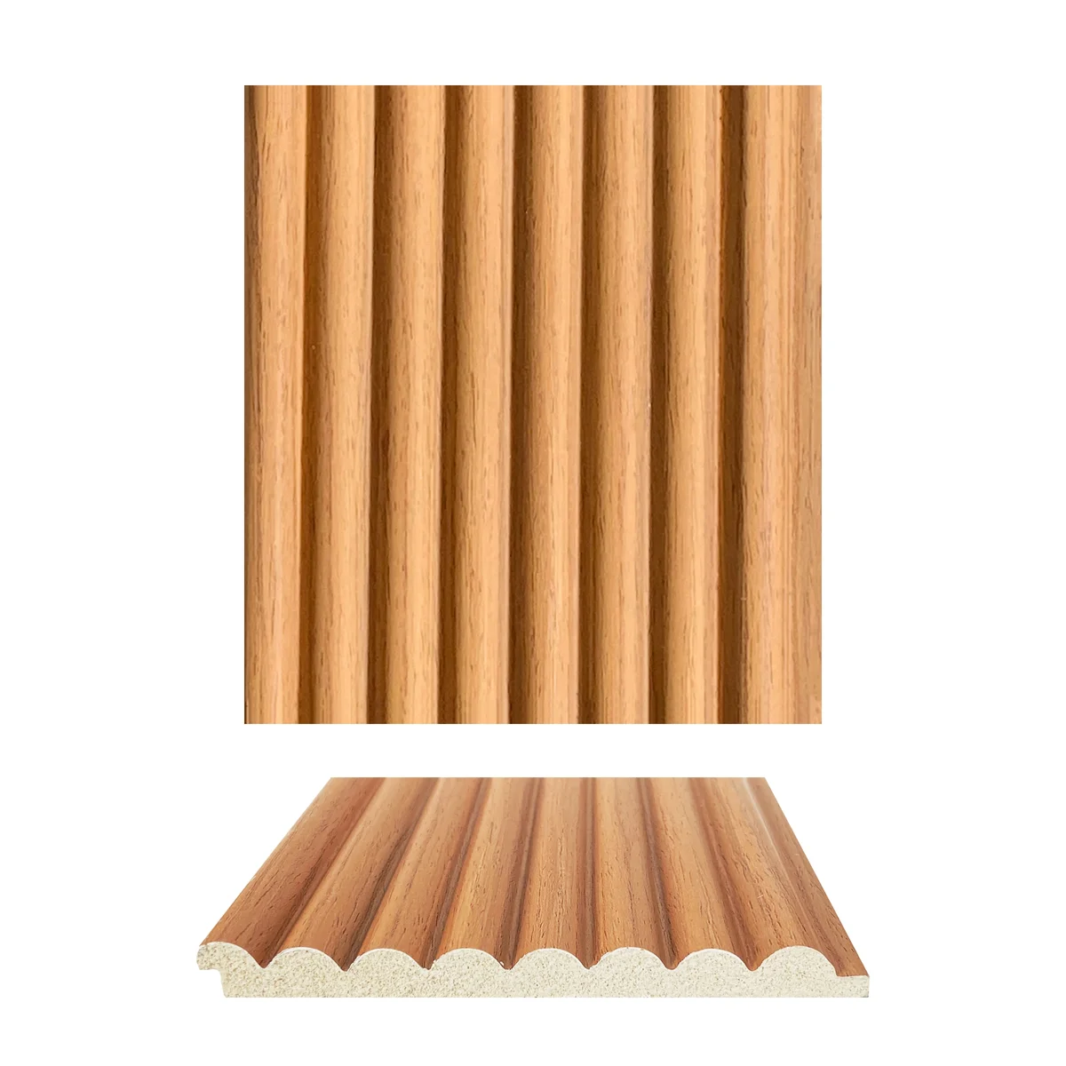 WoodGrove PVC Wall Panel Louvers Panel/Planks 8 Feet * 5 Inch - ETO 1004 ND