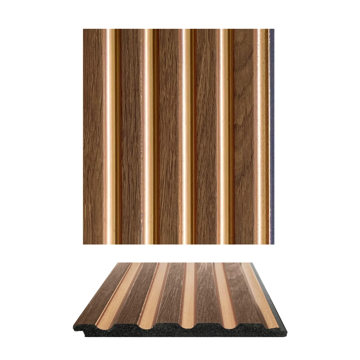 WoodGrove PVC Wall Panel Louvers Panel/Planks 8 Feet * 5 Inch - ETO 1022 ND