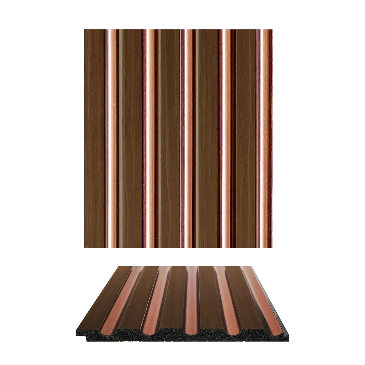 WoodGrove PVC Wall Panel Louvers Panel/Planks 8 Feet * 5 Inch - ETO 1025 ND