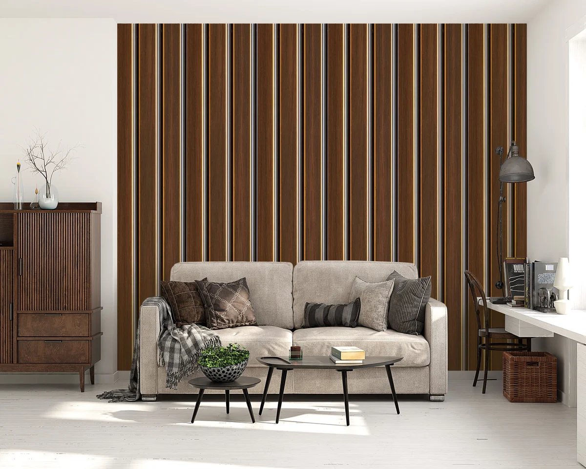 WoodGrove PVC Wall Panel Louvers Panel/Planks 8 Feet * 5 Inch - ETO 1031 ND
