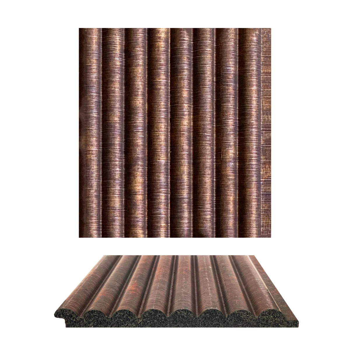 Caspia PVC Wall Panel Louvers Panel/Planks 8 Feet * 5 Inch - ETO 1002 ND