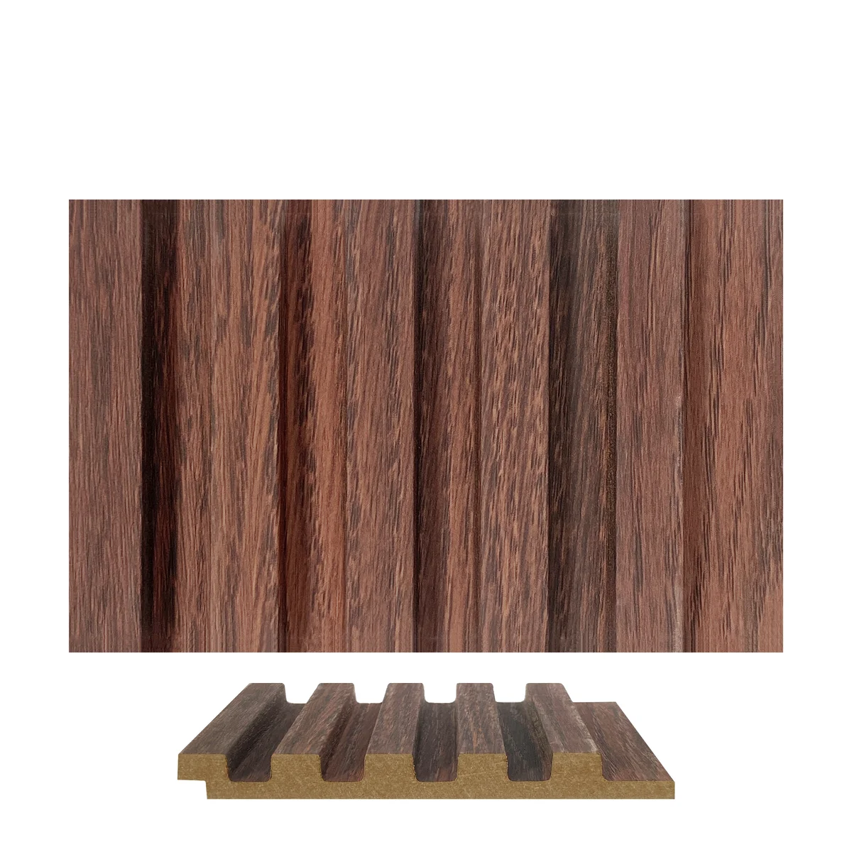 Panalo MDF PVC Wall Panel Louvers Panel/Planks 8 Feet * 5 Inch - PL 9006