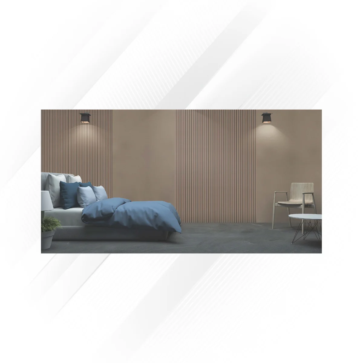 Sirocco Twin Louvers & Laminates 8 Feet * 4 Feet | GL-14007 (Laminates)
