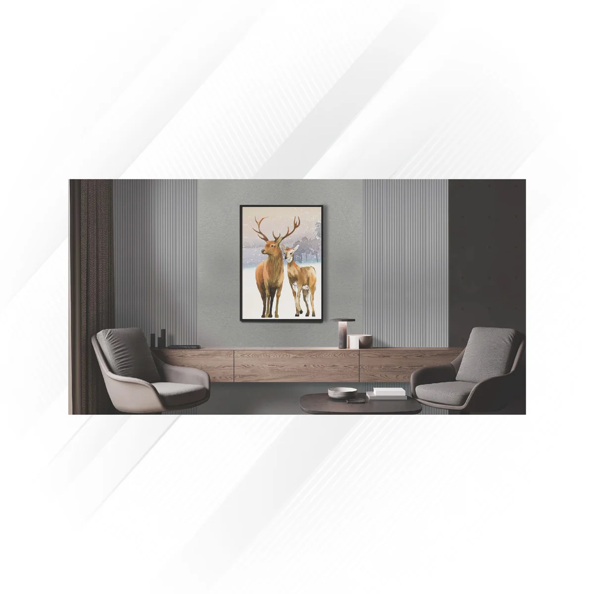 Sirocco Twin Louvers & Laminates 8 Feet * 4 Feet | GL-14009 (Laminates)