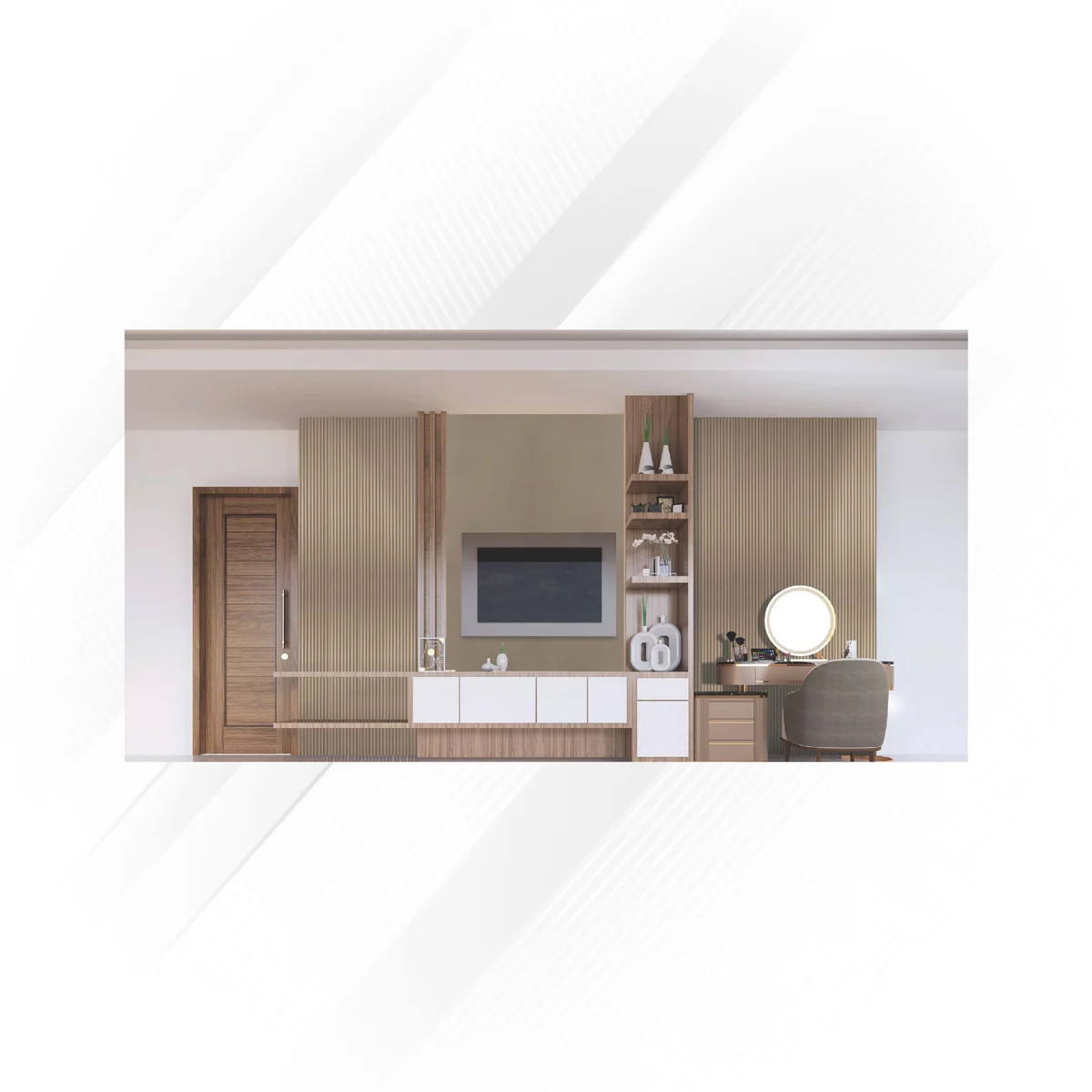 Sirocco Twin Louvers & Laminates 8 Feet * 4 Feet | GL-14008 (Laminates)