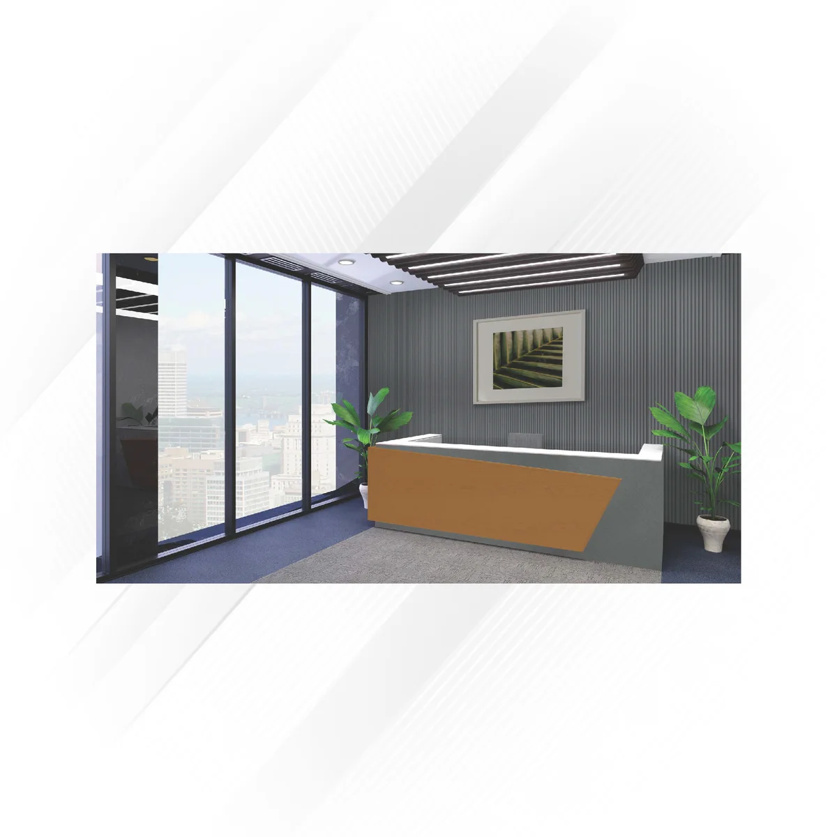 Sirocco Twin Louvers & Laminates 8 Feet * 5 Inch | GL-13012 (Louvers)