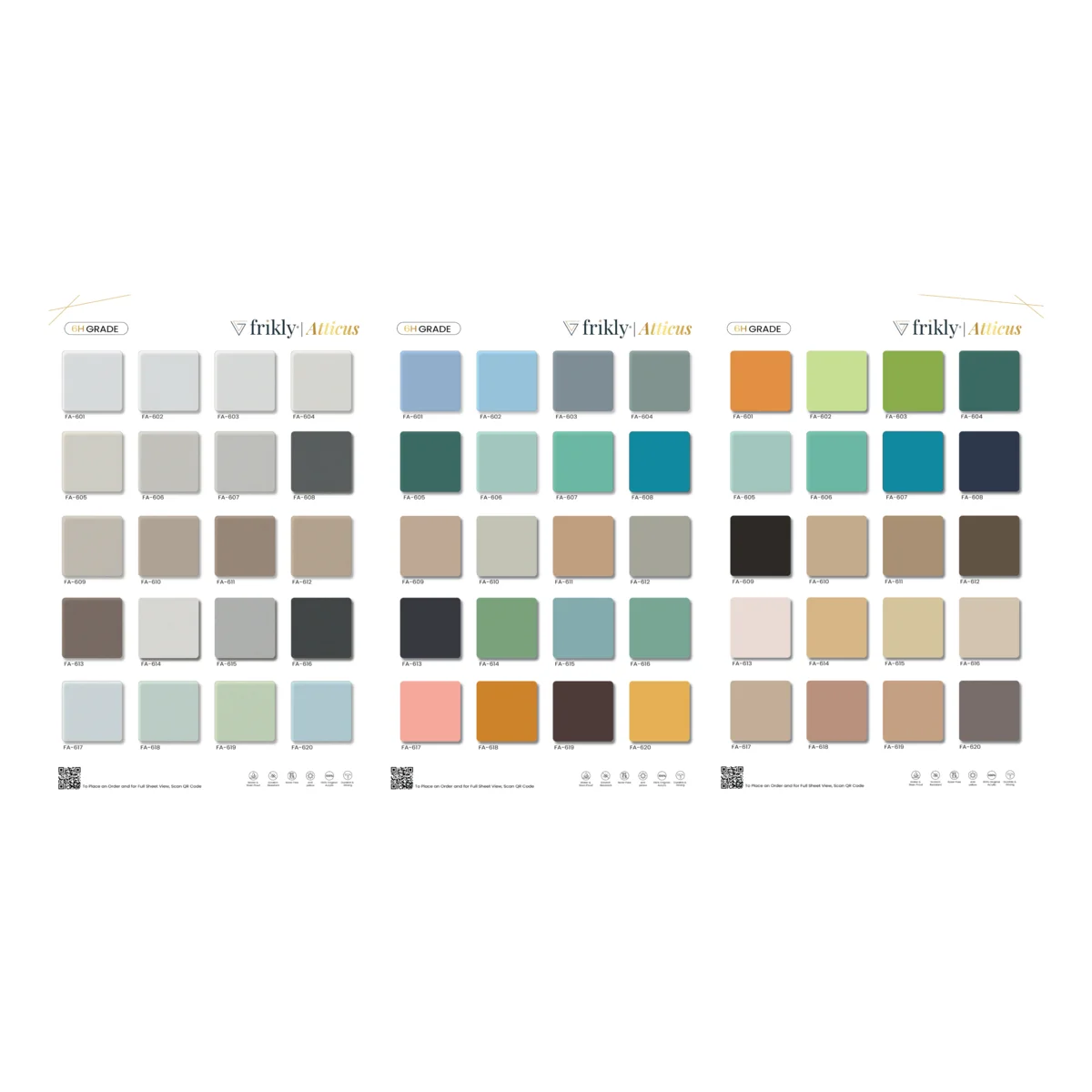 Atticus Catalogue  - 1.5mm Acrylic Laminate