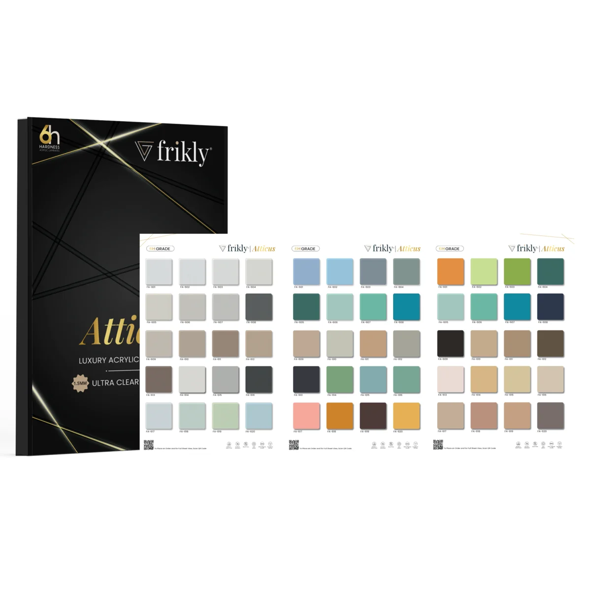 Atticus Catalogue  - 1.5mm Acrylic Laminate