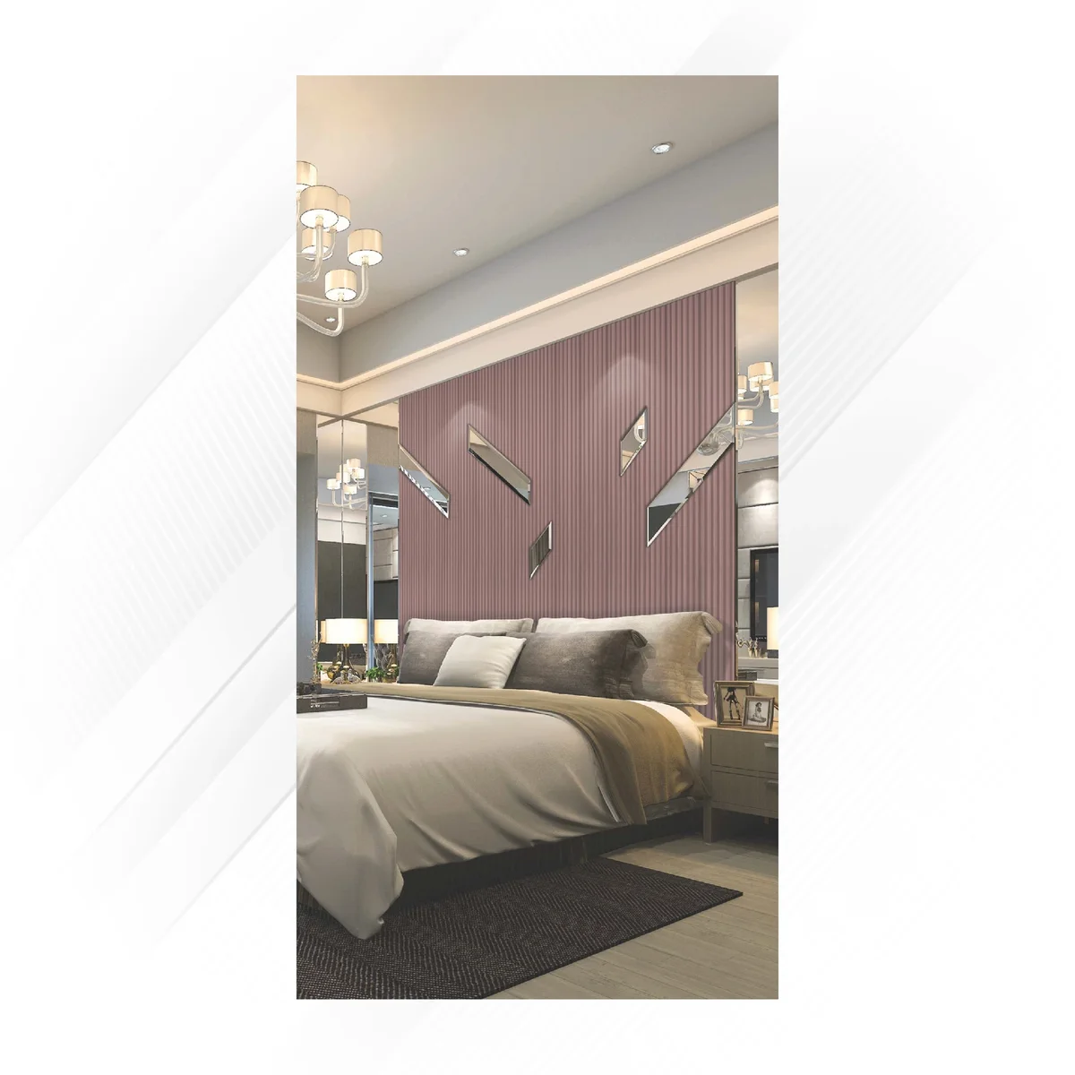 Sirocco Twin Louvers & Laminates 8 Feet * 5 Inch | GL-13017 (Louvers)