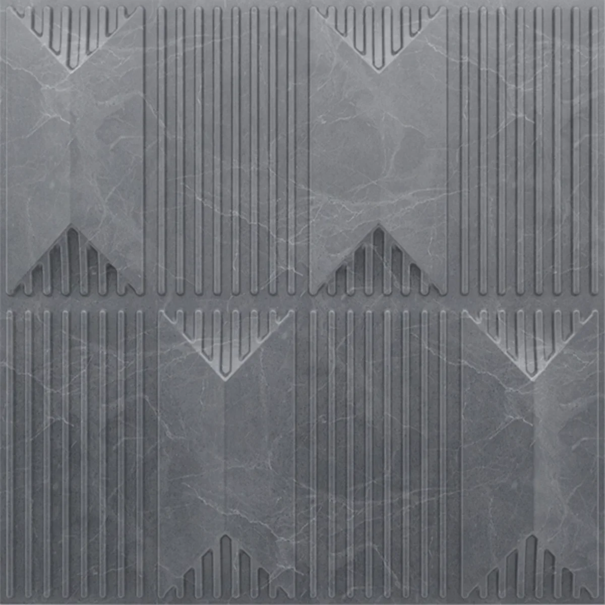 Dekoish Non - Self Adhesive 3D PVC Panel | Artisan - Gray Marble