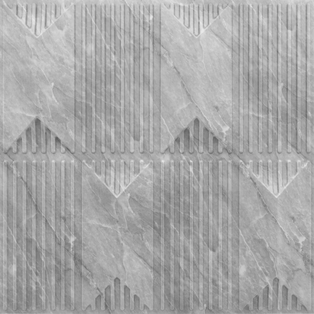 Dekoish Non - Self Adhesive 3D PVC Panel | Artisan - White Marble