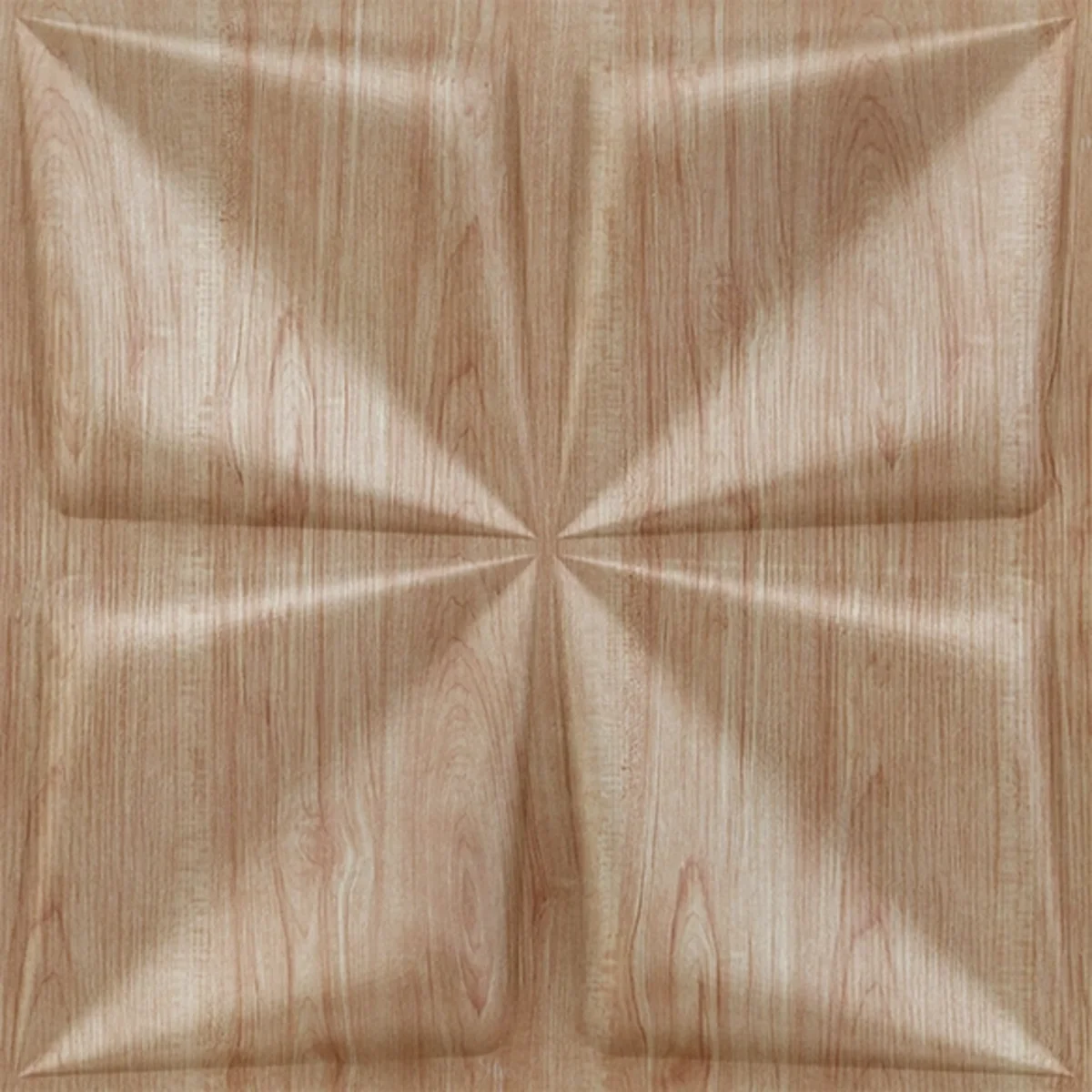 Dekoish Non - Self Adhesive 3D PVC Panel | Bloom - Beech Wood