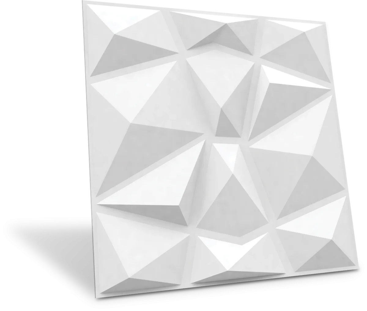 Dekoish Non - Self Adhesive 3D PVC Panel | Stone - White