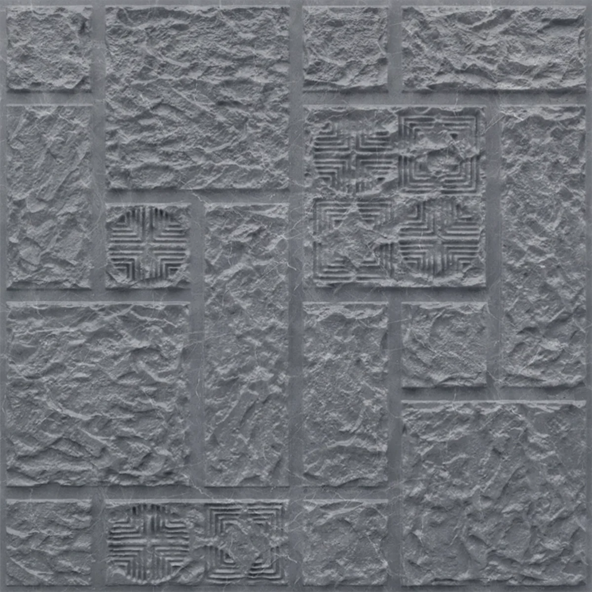 Dekoish Self-Adhesive 3D PVC Panel | TP 102 - Gray Marble