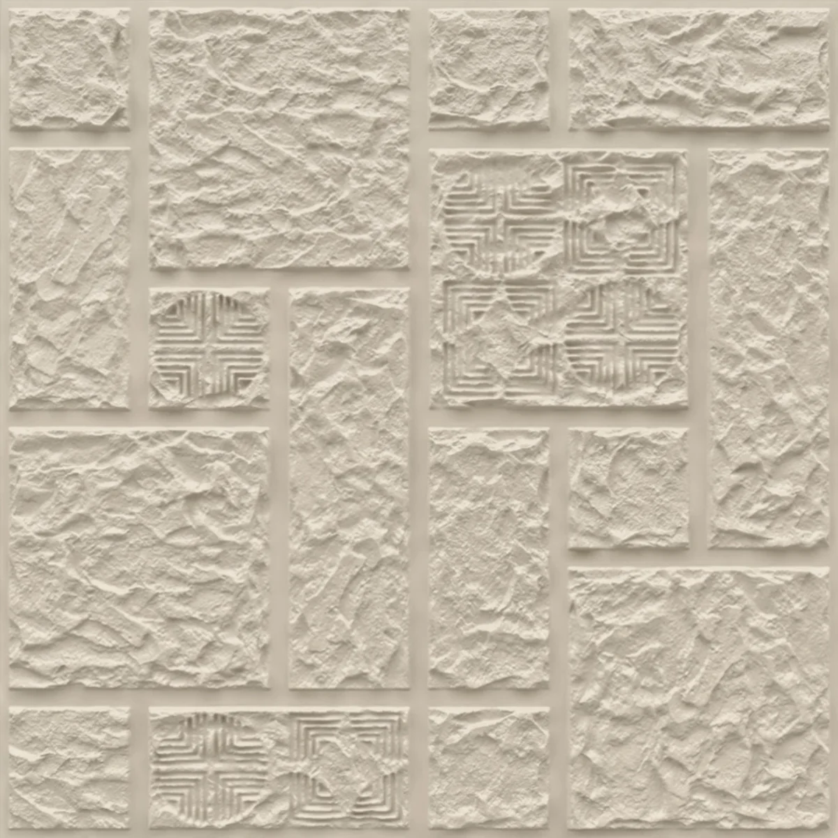 Dekoish Self-Adhesive 3D PVC Panel | TP 102 - White Tail