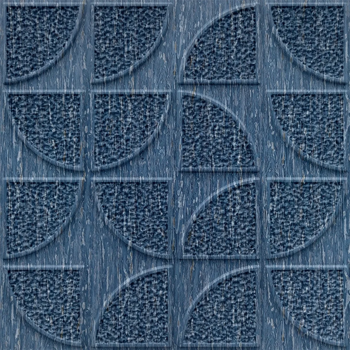 Dekoish Self-Adhesive 3D PVC Panel | TP 103 - Electric Blue