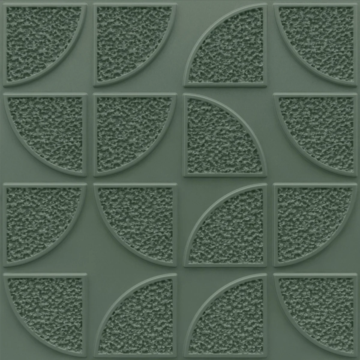 Dekoish Self-Adhesive 3D PVC Panel | TP 103 - Oilve Green
