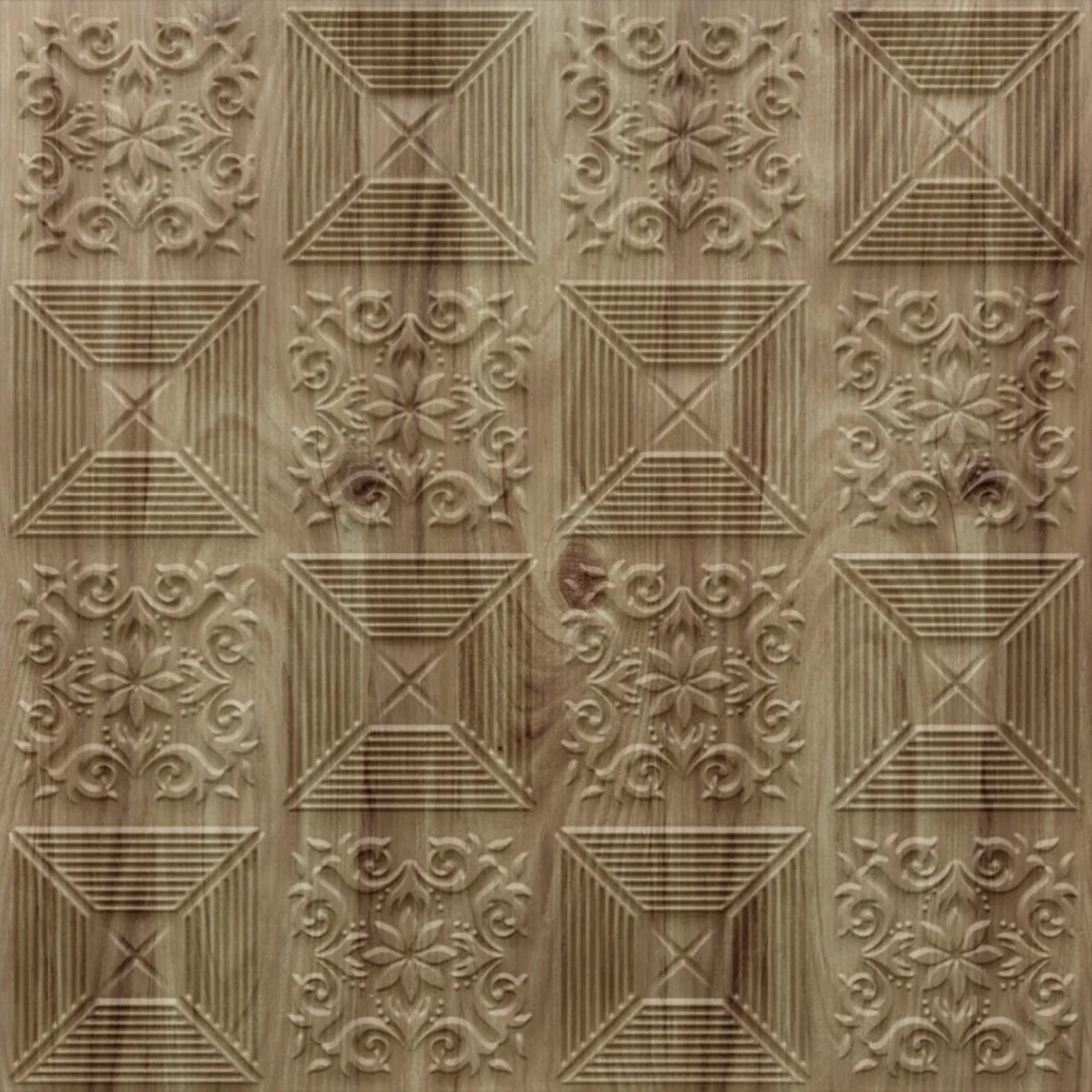 Dekoish Self-Adhesive 3D PVC Panel | TP 104 - Beech Wood
