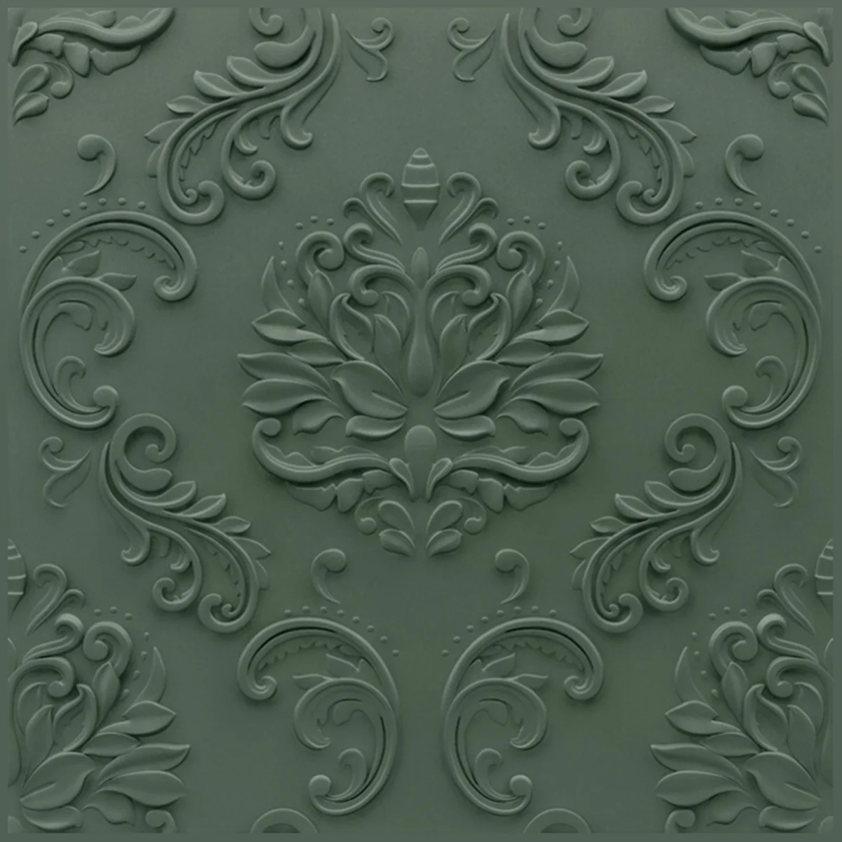 Dekoish Self-Adhesive 3D PVC Panel | TP 105 - Olive Green