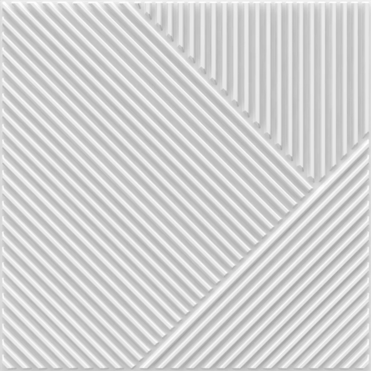 Dekoish Self-Adhesive 3D PVC Panel | TP 106 - White