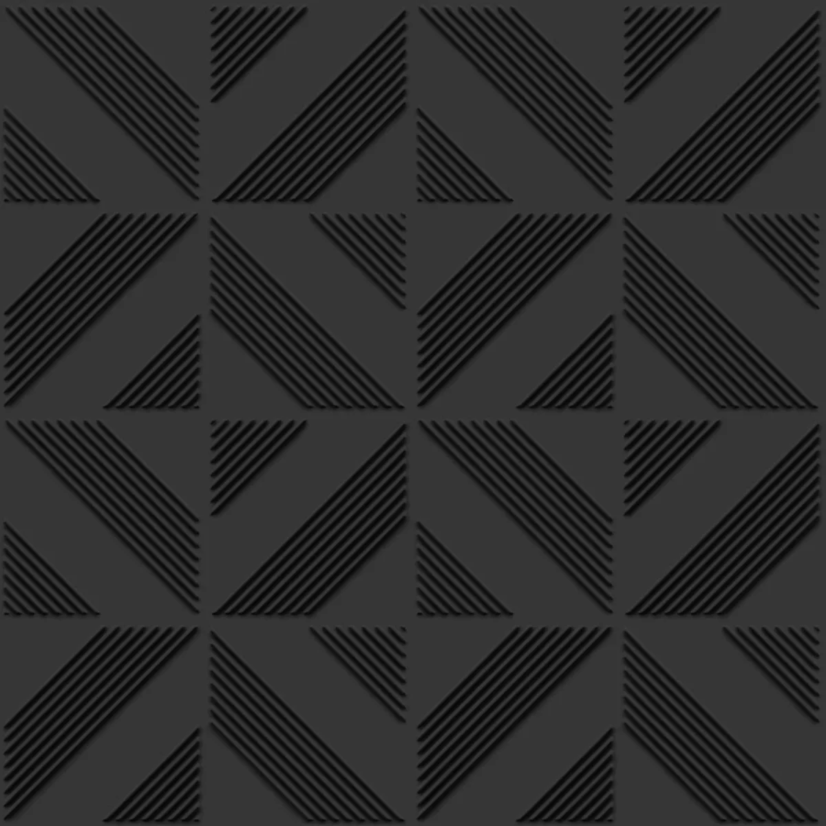 Dekoish Self-Adhesive 3D PVC Panel | TP 108 - Black