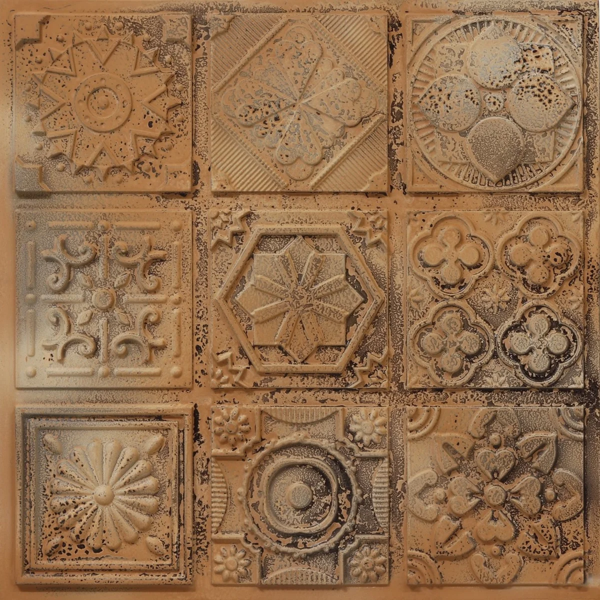 Archi Designer Ceiling/Wall Panel | 348 - Stained Metal